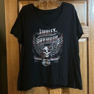 Women’s Harley Davidson V Neck T-shirt